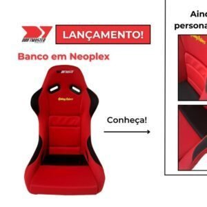 Banco Concha Modelo Neoplex preto ou vermelho